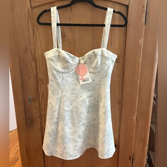 Selkie Chateau Bustier Strapless Mini Dress NEW with tags sz Medium - Picture 2 of 8